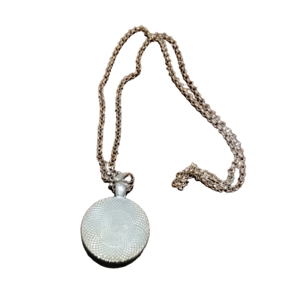 MONEY tree necklace pendant and chain tree of life silver tone - Picture 2 of 3